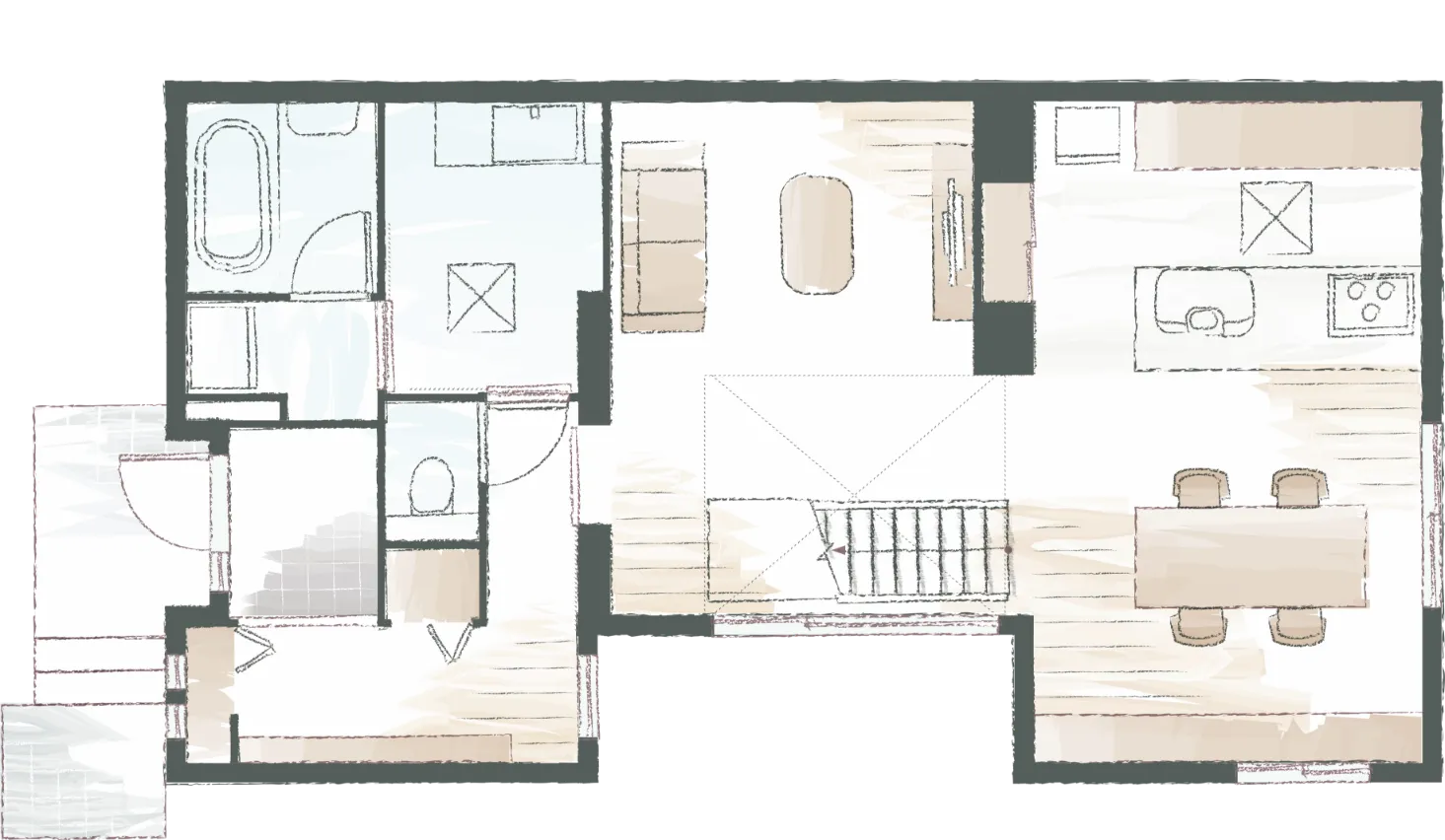 1階の間取り図面