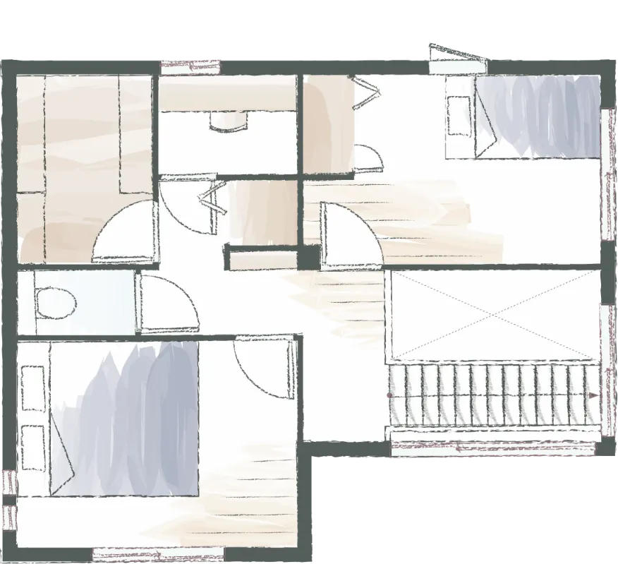 2階の間取り図面