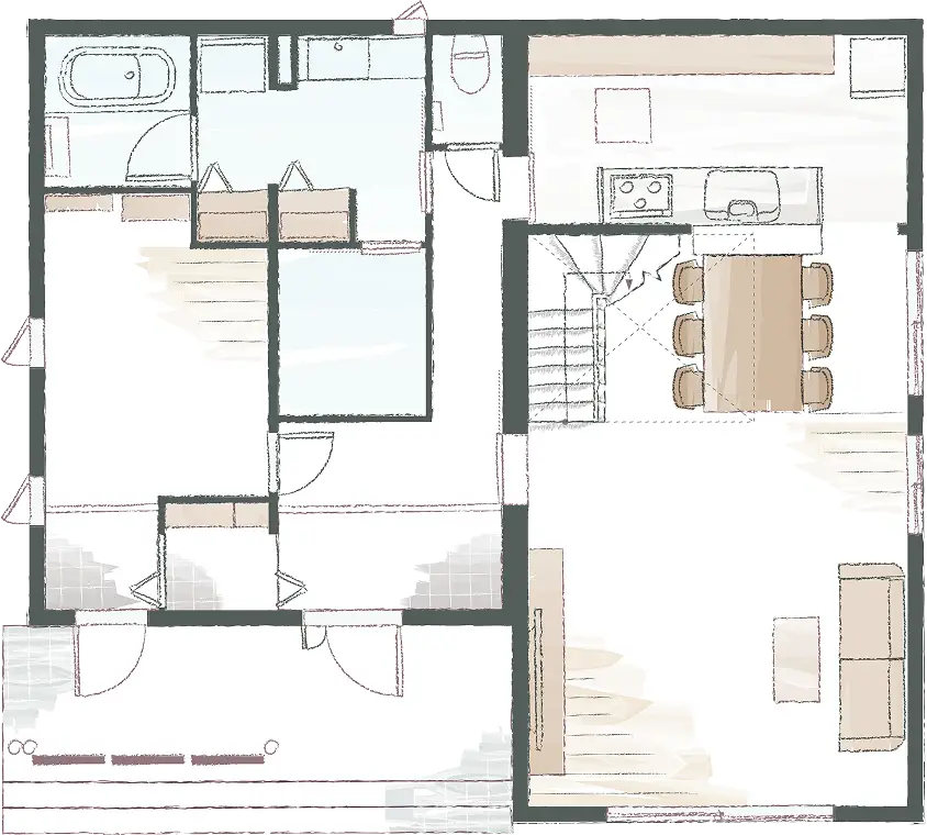 1階の間取り図面