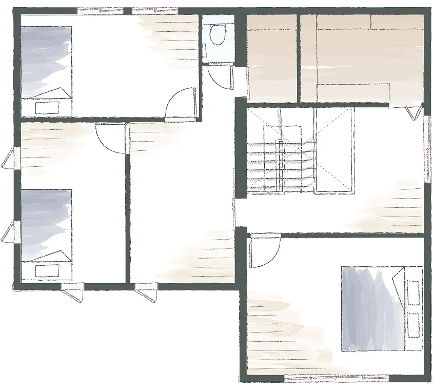 2階の間取り図面