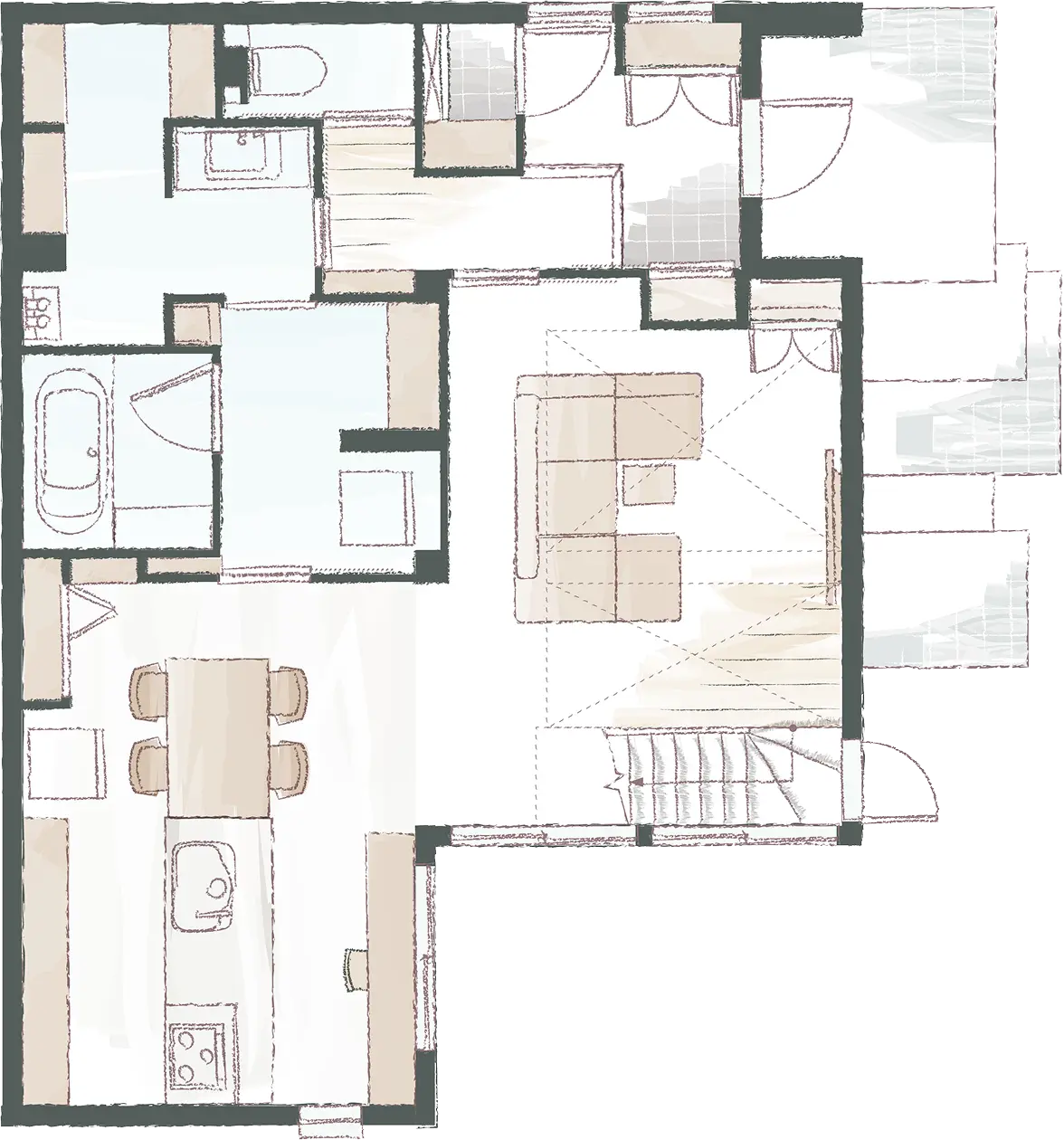 1階の間取り図面