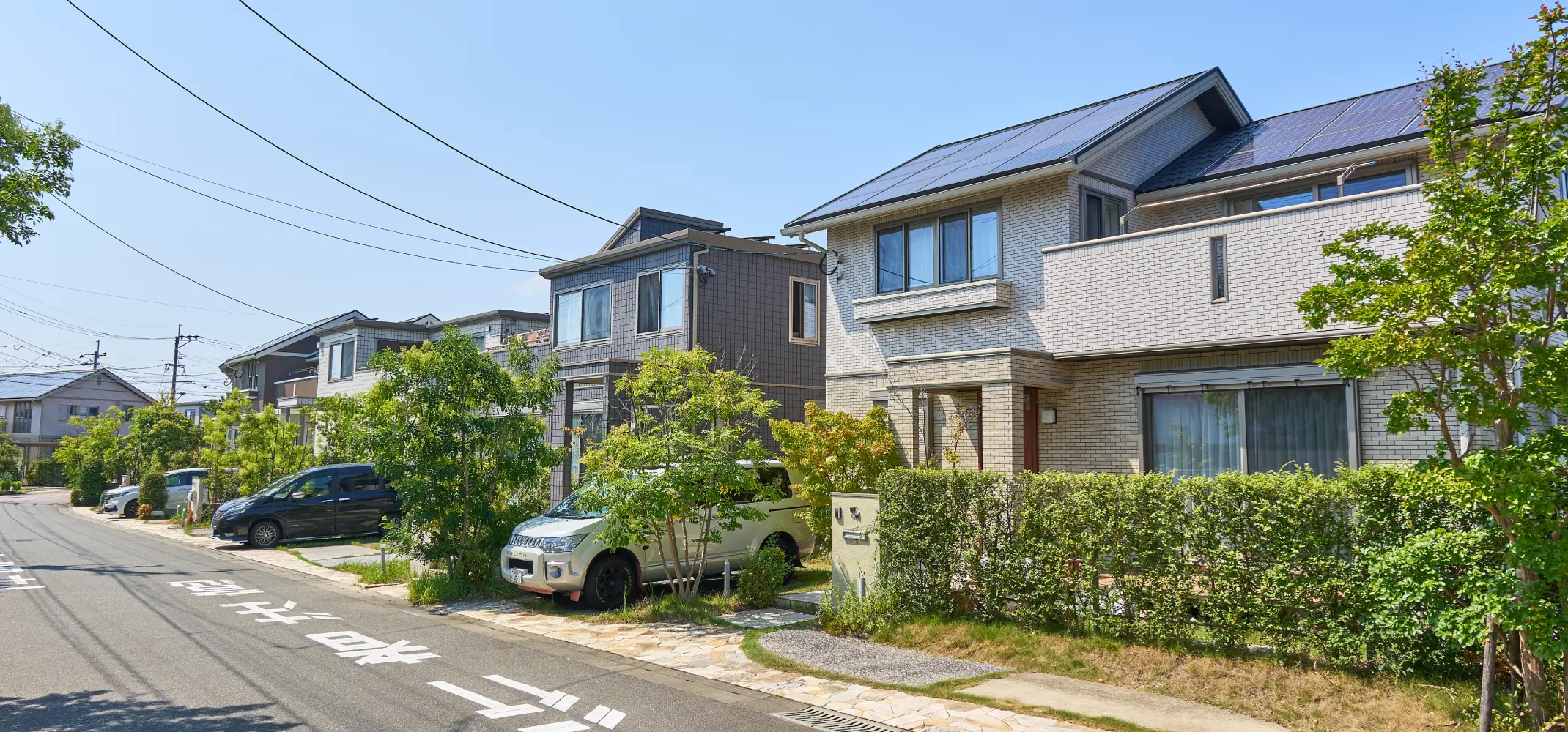 花が浦分譲地のまちなみ