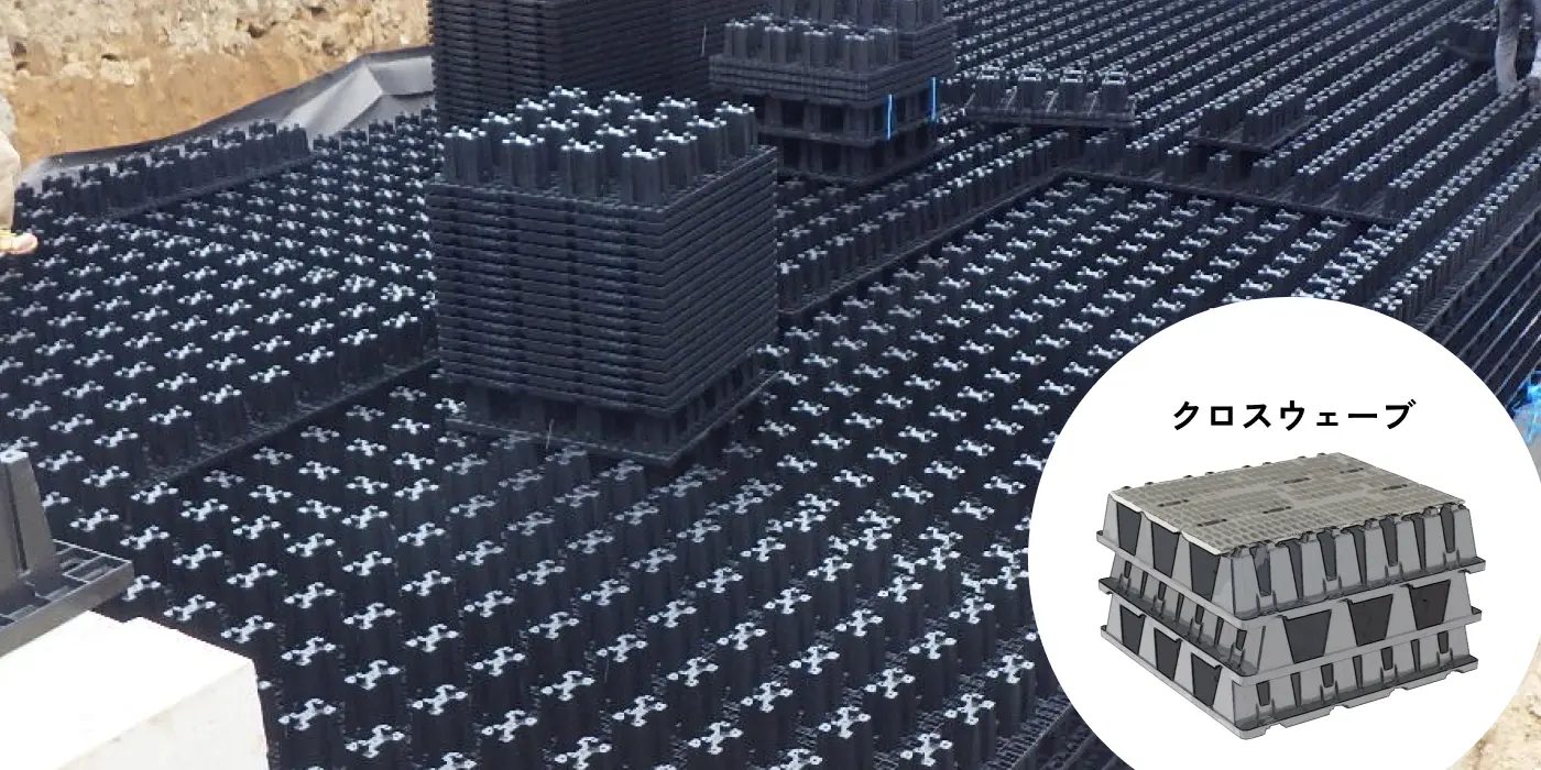 地中に設置されているクロスウェーブ