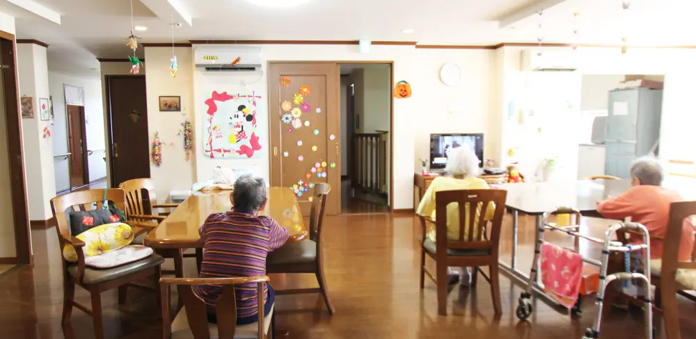 入居者の団らん