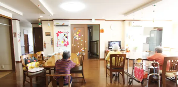 入居者の団らん