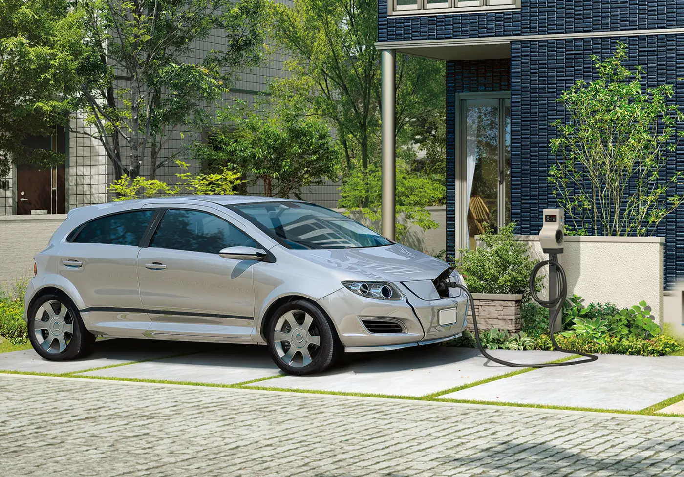 電気自動車の充電も可能