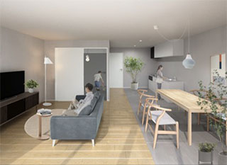 専有部イメージパース