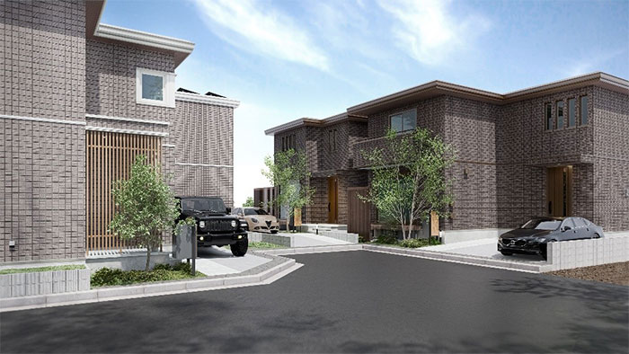 『ザ・デザイナーズハイム サステナブルグレード』を展開するスマートハイムシティ三鷹深大寺のまちなみイメージ