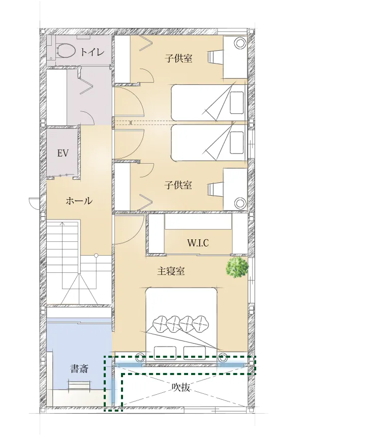 3階の間取り図
