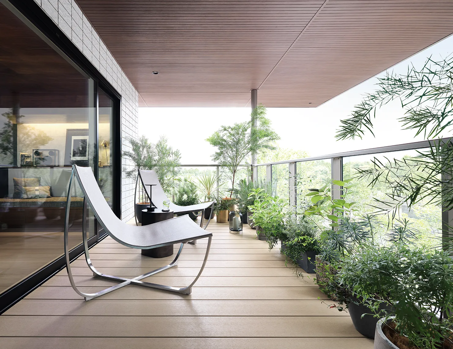 2階のテラスルーフ