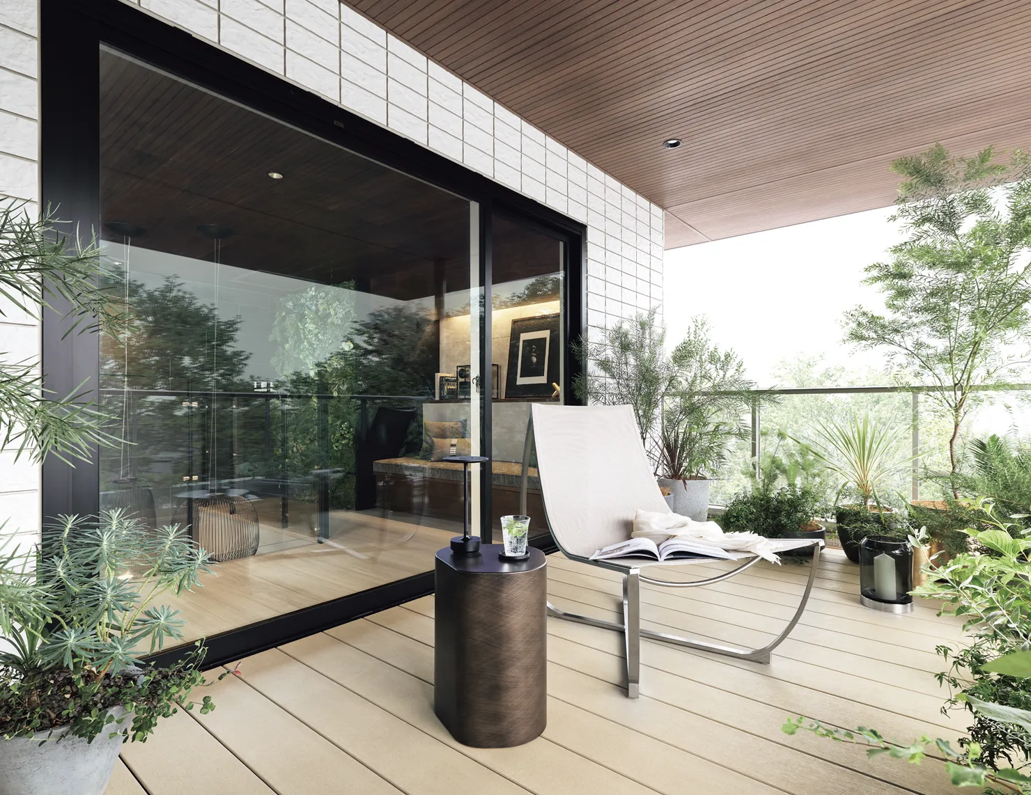 2階のテラスルーフ