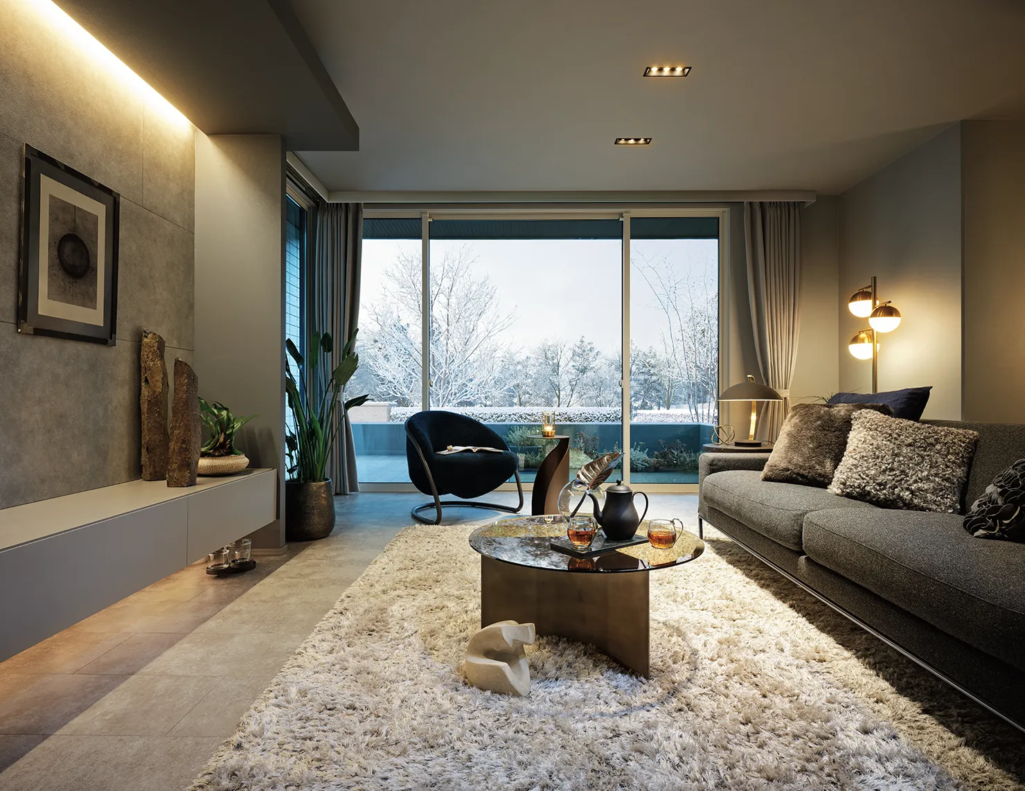 LDKからみた冬の景色