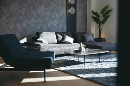 グレーを基調としたのクールなリビング