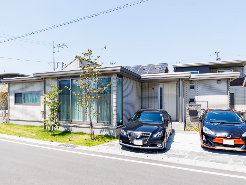 おしゃれな平屋の外観