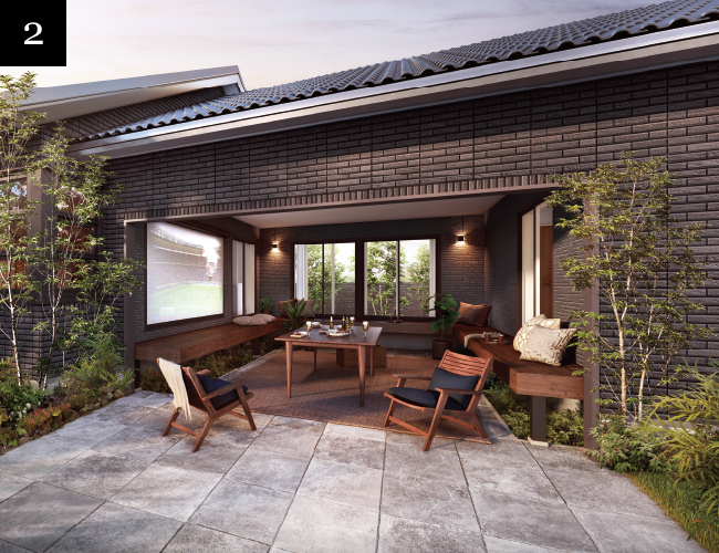 「通り土間」として機能する中間領域