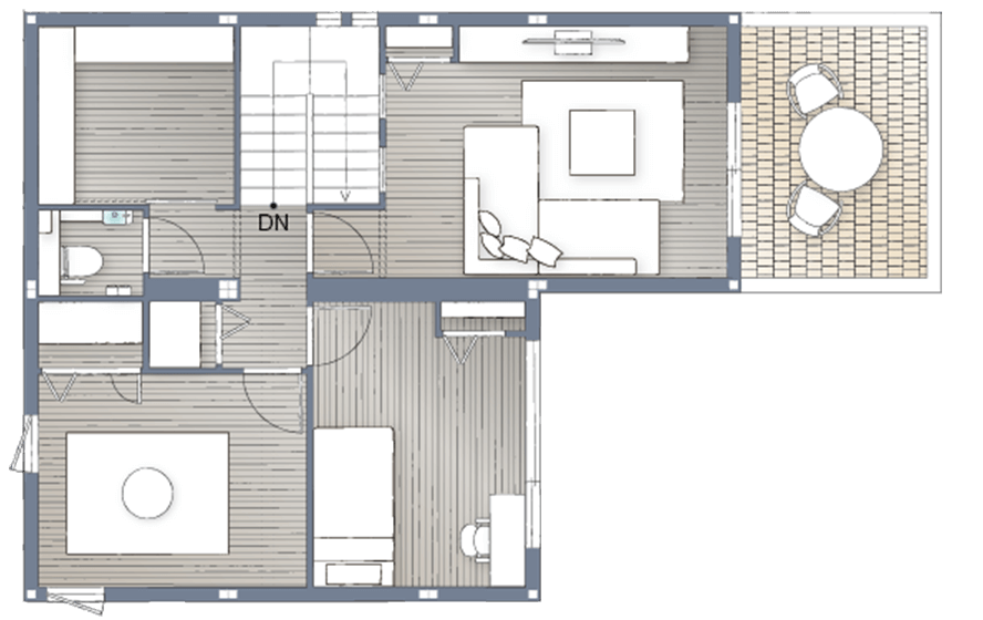 ザ・デザイナーズハイムの代表プラン2階