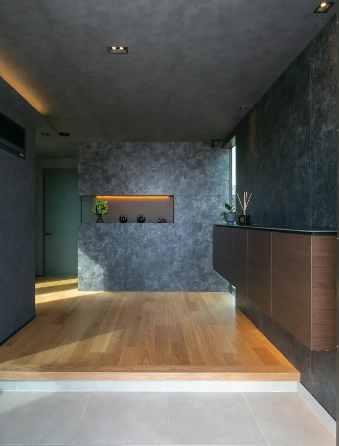 間口約2.7m×奥行約3.6mの玄関