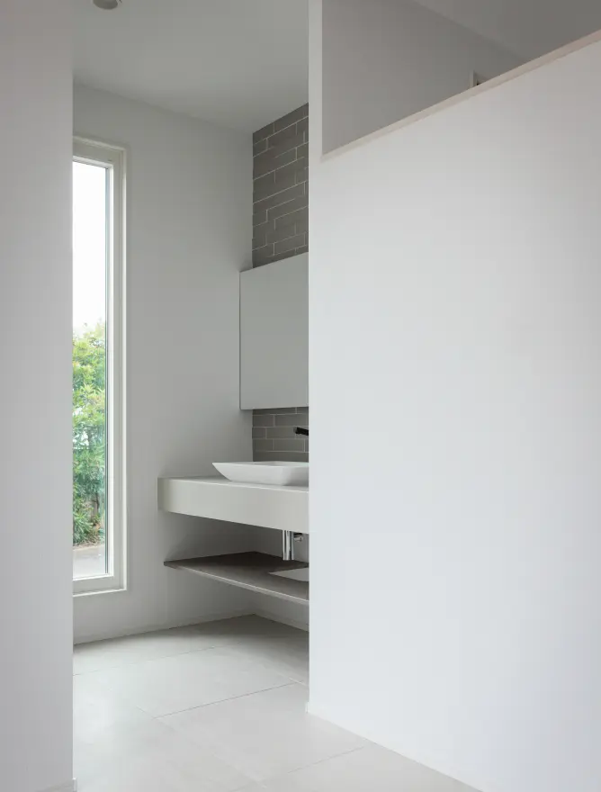 自転車を置くスペースがあるファミリー玄関