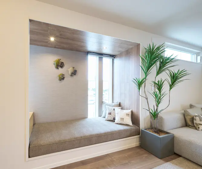 リビング横の約1帖のヌック