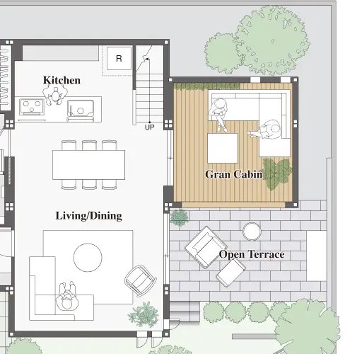グランキャビンの室内図