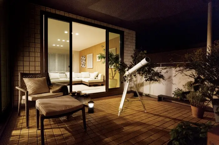 2階テラスからの​天体観測​